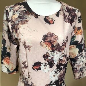 Danielle Faye Light Pink Floral Women’s Sz Large